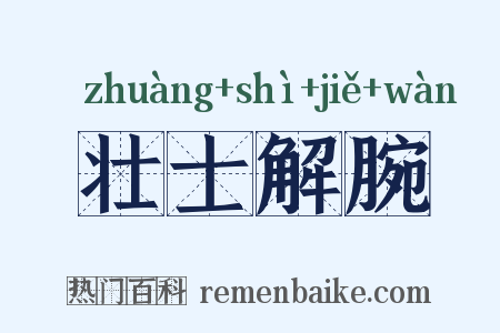 壮士解腕是什么意思的图片